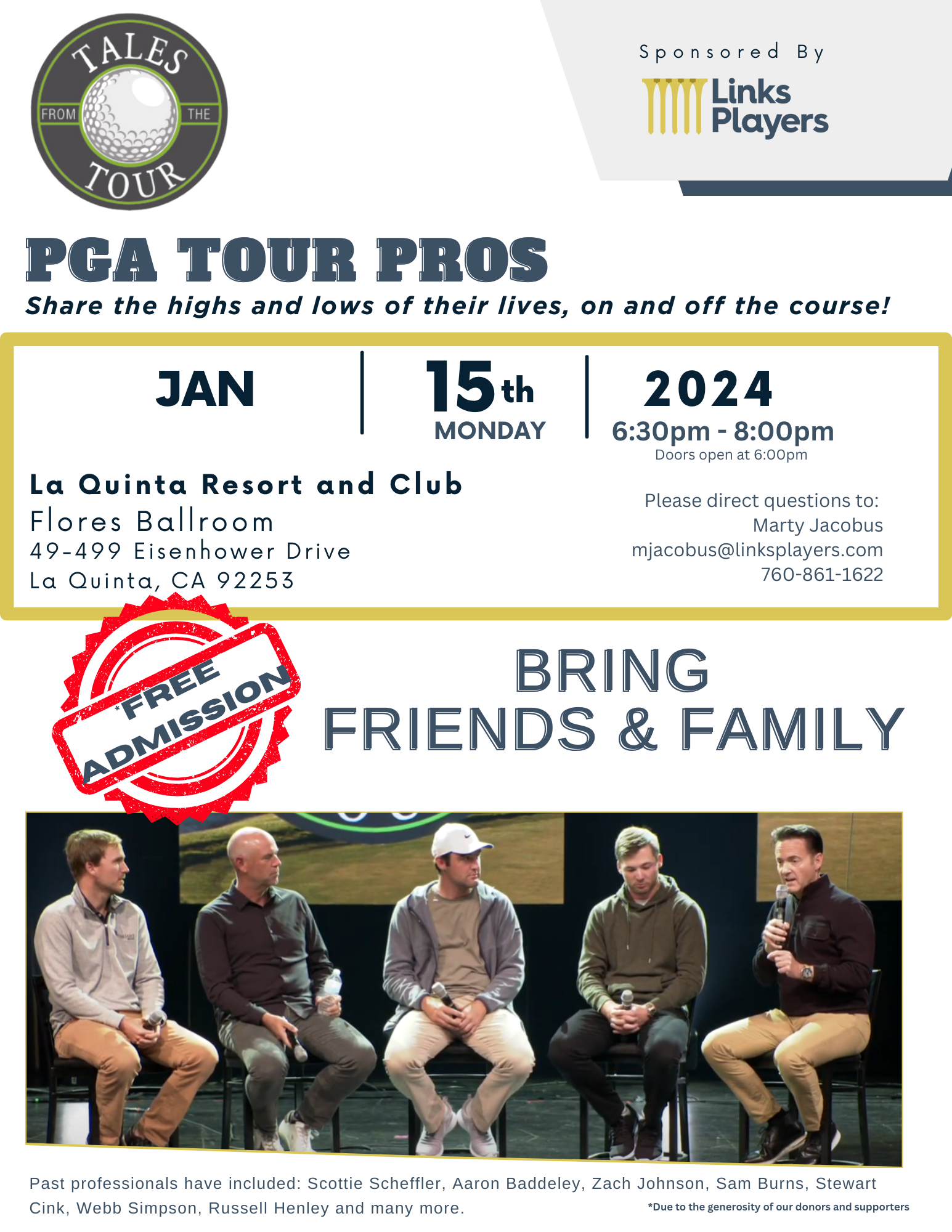 2024 Tales From The Tour Links Players   Tales From The Tour Flyer 